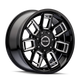 Ordinance 8118 Gloss Black Wheel w/ Milled Spokes <br> 20x9 / 5x127/139.7 BP / 87.1mm Hub