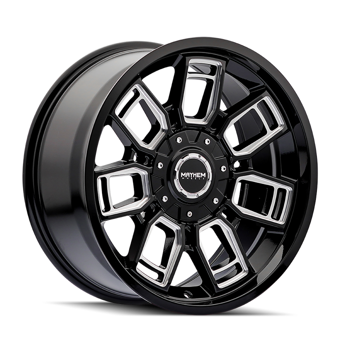 Ordinance 8118 Gloss Black Wheel w/ Milled Spokes <br> 20x9 / 5x127/139.7 BP / 87.1mm Hub