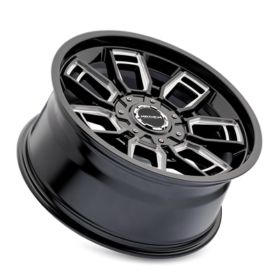 Ordinance 8118 Gloss Black Wheel w/ Milled Spokes <br> 20x9 / 5x127/139.7 BP / 87.1mm Hub