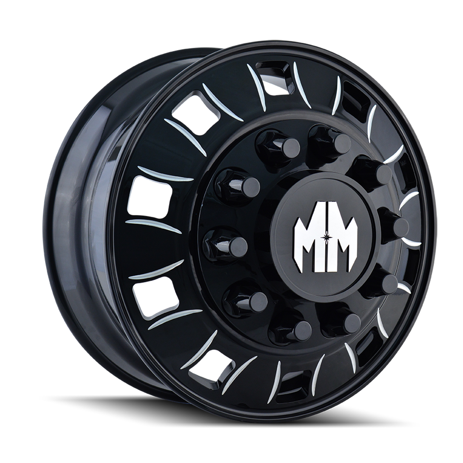 BigRig 8180 Inner Black Wheel <br> 24.5x8.25 / 10x285.75 BP / 168mm Offset / 220.1mm Hub