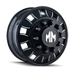 BigRig 8180 Inner Black Wheel <br> 24.5x8.25 / 10x285.75 BP / 168mm Offset / 220.1mm Hub