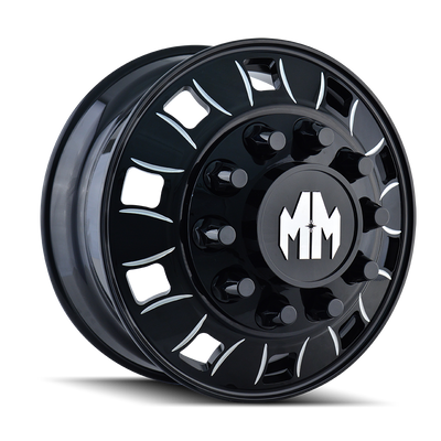 BigRig 8180 Inner Black Wheel <br> 24.5x8.25 / 10x285.75 BP / 168mm Offset / 220.1mm Hub