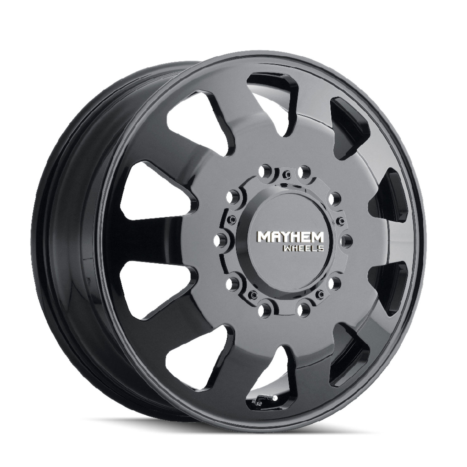 Challenger 8181 Dually Full Black Wheel <br> 22x8.25 / 10x225 BP / 169mm Offset / 170.1mm Hub