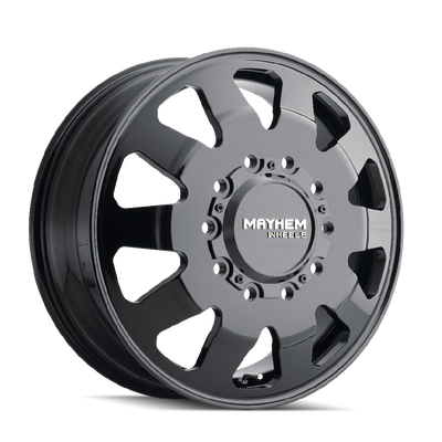 Challenger 8181 Dually Full Black Wheel <br> 22x8.25 / 10x225 BP / 169mm Offset / 170.1mm Hub
