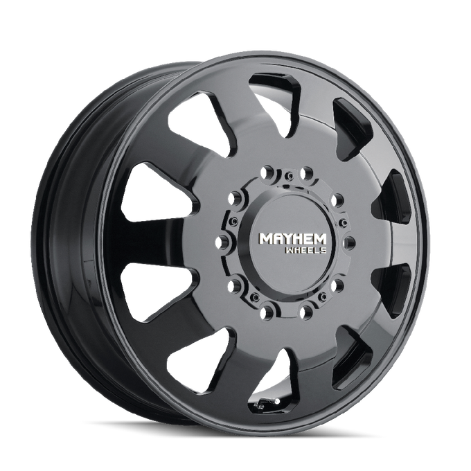 Challenger 8181 Dually Full Black Wheel <br> 22x8.25 / 10x225 BP / 169mm Offset / 170.1mm Hub