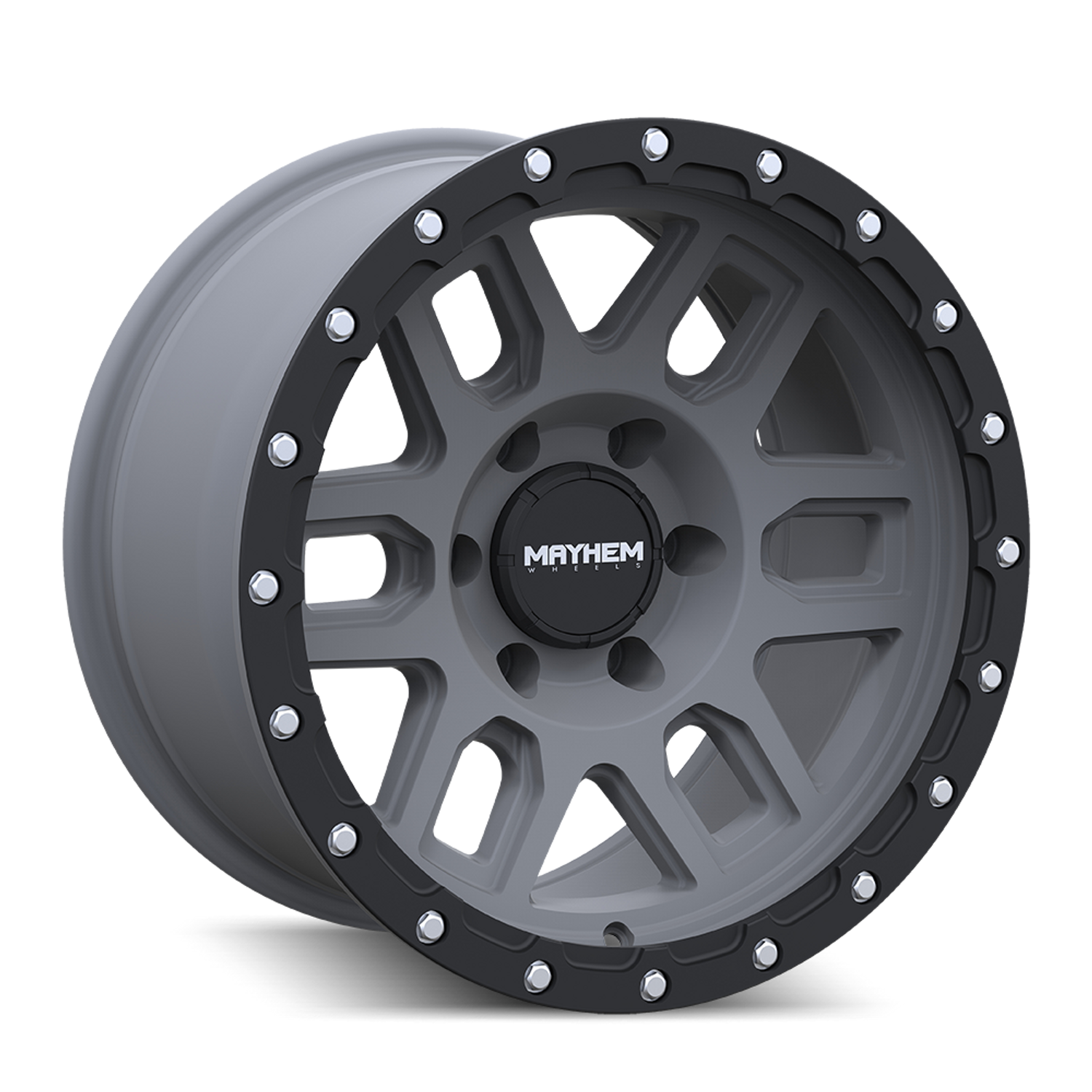 Delta 8304 Matte Gunmetal w/ Matte Black Lip Wheel <br> 20x9 / 6x139.7 BP / 0mm Offset / 106mm Hub