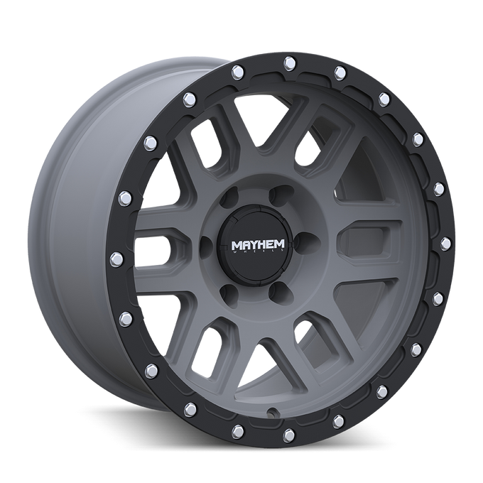 Delta 8304 Matte Gunmetal w/ Matte Black Lip Wheel <br> 20x9 / 6x139.7 BP / 0mm Offset / 106mm Hub
