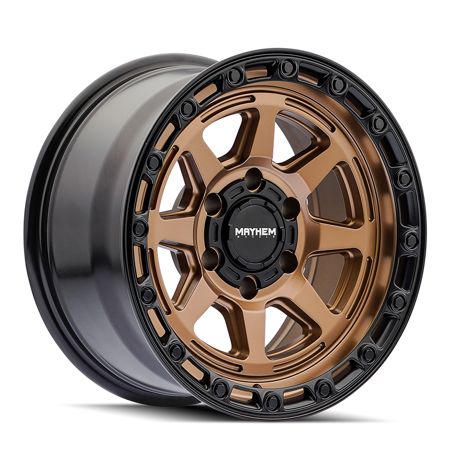 Ridgeline 8306 Satin Bronze/Black Lip Wheel <br> 17x8.5 / 5x127 BP/ -6mm Offset / 78.1mm Hub