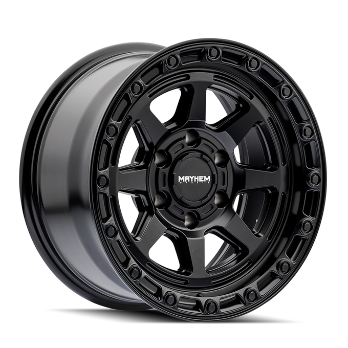 Ridgeline 8306 Satin Black Wheel <br> 17x8.5 / 5x127 BP/ -6mm Offset / 78.1mm Hub
