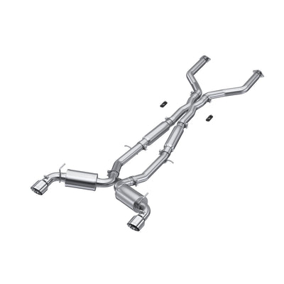 MBRP Exhaust Cat-Back System<br> 17-22 Infiniti Q60 3.0L, RWD/AWD