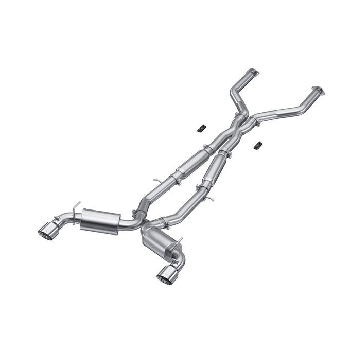 MBRP Exhaust Cat-Back System<br> 17-22 Infiniti Q60 3.0L, RWD/AWD