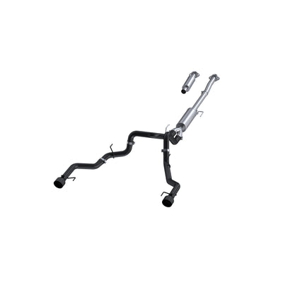 MBRP Exhaust Armor BLK Cat-Back System<br> 22-24 Ford F-150 3.5L EcoBoost, 5.0L CC-5.5ft Box