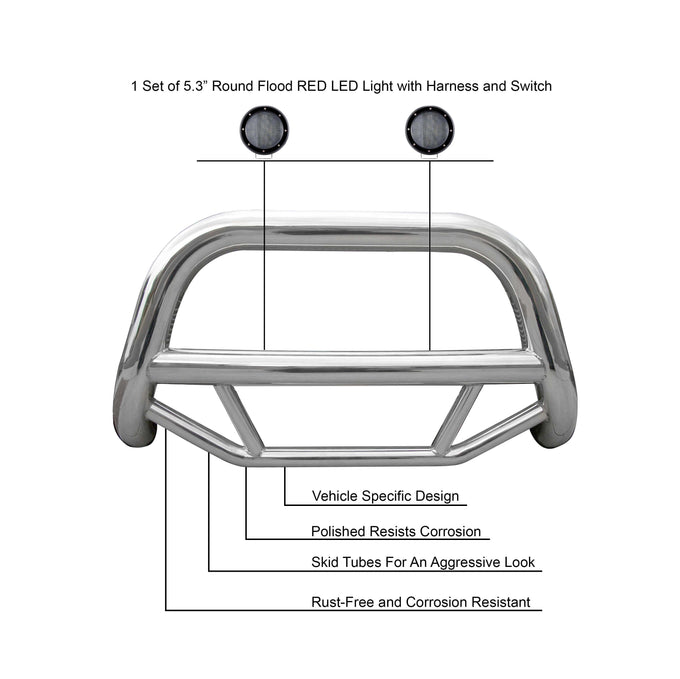 Max Bull Bar Kit <br>13-16 Hyundai Santa Fe, 14-15 Kia Sorento