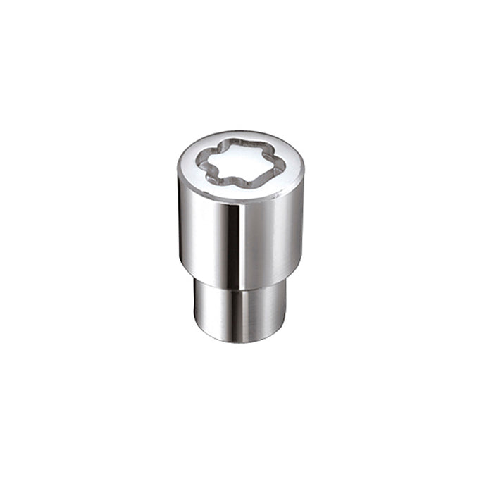 4-Pack Regular Shank Exposed Wheel Lock Nuts <br> 1/2-20 Thread, 3/4 & 13/16in Dual Hex x 1.38in L