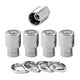 4-Pack Regular Shank Exposed Wheel Lock Nuts <br> 7/16-20 Thread, 3/4 & 13/16in Dual Hex x 1.38in L