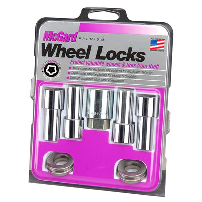 4-pack X-Long Shank Seat Exposed Wheel Lock Nuts <br> 7/16-20 Thread, 3/4 & 13/16in Dual Hex x 2.165in L