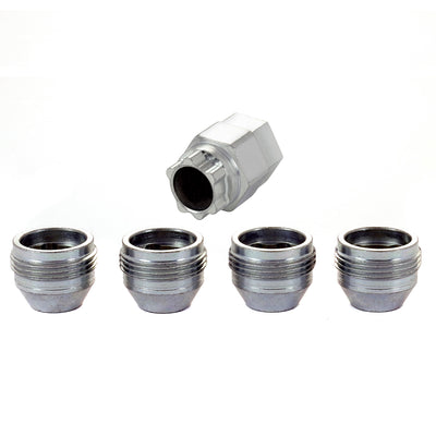 Cone Seat Under Hub Cap Style Wheel Locks <br> 1/2-20 Thread, 3/4 & 13/16 Dual Hex x 0.775in L