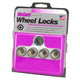 4-Pack Cone Seat Under Hub Cap Wheel Lock Nuts <br> 9/16-18 Thread, 7/8in Hex x 1.015in L