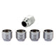 4-Pack Cone Seat Under Hub Cap Wheel Lock Nuts <br> 9/16-18 Thread, 15/16in Hex x 1.015in L