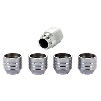 4-Pack Cone Seat Under Hub Cap Wheel Lock Nuts <br> 9/16-18 Thread, 15/16in Hex x 1.015in L
