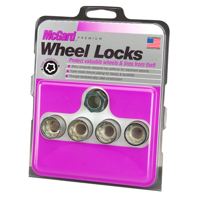 4-Pack Cone Seat Under Hub Cap Wheel Lock Nuts <br> 9/16-18 Thread, 15/16in Hex x 1.015in L