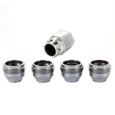 4-Pack Cone Seat Under Hub Cap Wheel Lock Nuts <br> M14 x 1.5 Thread, 22mm Hex x 0.893in L