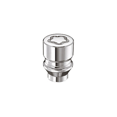 4-pack Cone Seat Exposed Style Wheel Locks <br> M12 x 1.5 Thread, 19 & 21mm Dual Hex x 1.375in L