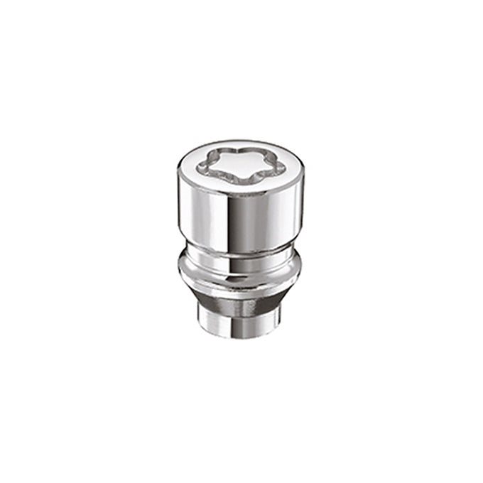 4-pack Cone Seat Exposed Style Wheel Locks <br> M12 x 1.5 Thread, 19 & 21mm Dual Hex x 1.375in L