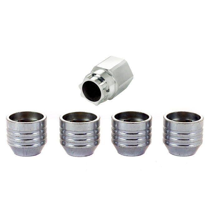 4-Pack Cone Seat Under Hub Cap Wheel Lock Nuts <br> M14 x 2.0 Thread, 13/16in Hex x 0.893in L