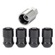 4-Pack Cone Seat Exposed Wheel Locks <br> 1/2-20 Thread, 3/4 & 13/16 Dual Hex x 1.46in L
