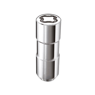 4-pack Cone Seat Exposed Style Wheel Locks <br> 1/2-20 Thread, 7/8in Hex x 2.50in L