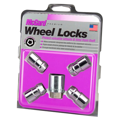 4-Pack Cone Seat Exposed Wheel Lock Nuts <br> 7/16-20 Thread, 3/4 & 13/16in Dual Hex x 1.46in L