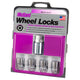 4-Pack Cone Seat Exposed Wheel Lock Nuts <br> M12 x 1.25 Thread, 19 & 21mm Dual Hex x 1.28in L