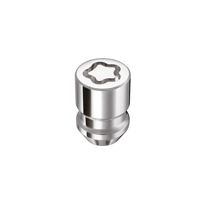 4-Pack Cone Seat Exposed Wheel Lock Nuts <br> 1/2-20 Thread, 3/4 & 13/16 Dual Hex x 1.28in L
