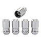 4-Pack Cone Seat Exposed Wheel Lock Nuts <br> 1/2-20 Thread, 3/4 & 13/16 Dual Hex x 1.66in L