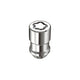 4-Pack Cone Seat Exposed Wheel Lock Nuts <br> 1/2-20 Thread, 3/4 & 13/16 Dual Hex x 1.66in L