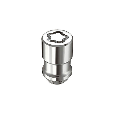 4-Pack Cone Seat Exposed Wheel Lock Nuts <br> 1/2-20 Thread, 3/4 & 13/16 Dual Hex x 1.66in L
