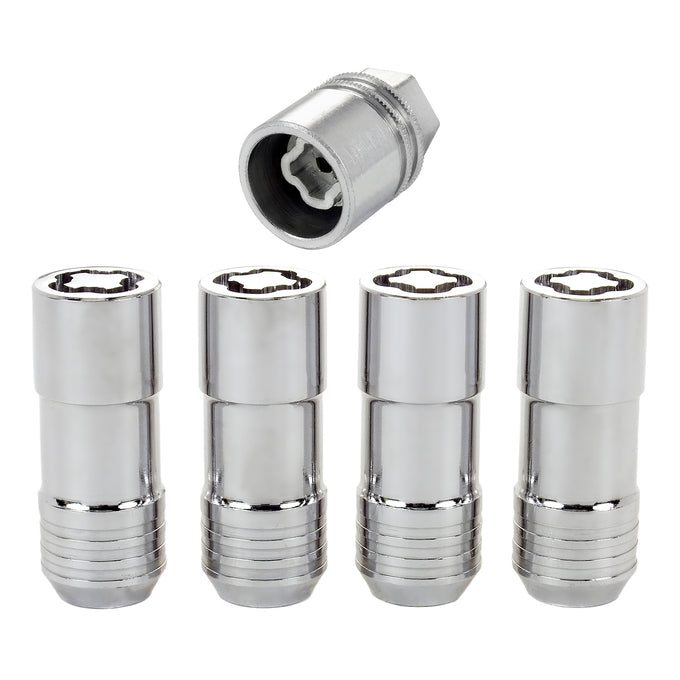 Cone Seat Exposed Style Wheel Locks <br> M14 x 2.0 Thread, 13/16in Hex x 2.25in L
