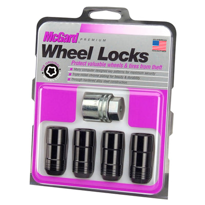 4-pack Cone Seat Exposed Style Wheel Locks <br> M14 x 2.0 Thread, 13/16in Hex x 2.25in L