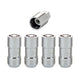 4-Pack Cone Seat Exposed Wheel Lock Nuts <br> M14 x 1.5 Thread, 21 & 22mm Dual Hex x 1.965in L