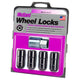 Cone Seat Exposed Style Wheel Locks <br> M14 x 1.5 Thread, 21 & 22mm Dual Hex x 1.965in L