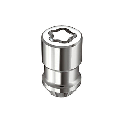 5-Pack Cone Seat Exposed Wheel Lock Nuts <br> 7/16-20 Thread, 3/4 & 13/16in Dual Hex x 1.46in L