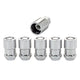 5-Pack Cone Seat Exposed Wheel Lock Nuts <br> 1/2-20 Thread, 3/4 & 13/16 Dual Hex x 1.46in L