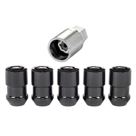 Cone Seat Exposed Style Wheel Locks <br> 1/2-20 Thread, 3/4 & 13/16 Dual Hex x 1.46in L