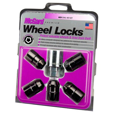 Cone Seat Exposed Style Wheel Locks <br> 1/2-20 Thread, 3/4 & 13/16 Dual Hex x 1.46in L