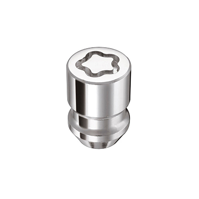 5-Pack Cone Seat Exposed Wheel Lock Nuts <br> M12 x 1.5 Thread, 19 & 21mm Dual Hex x 1.28in L