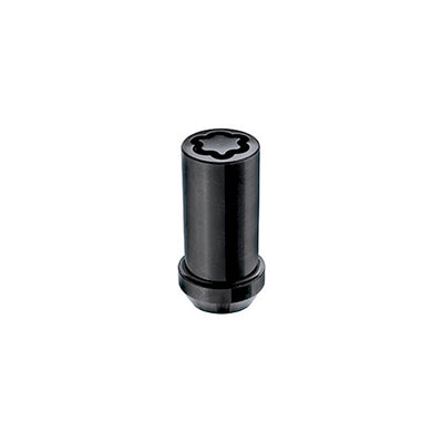 4-pack Tuner Style Cone Seat Wheel Locks <br> M14 x 1.5 Thread, 1in Hex x 1.935in L