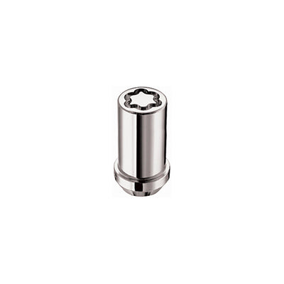 4-pack Tuner Style Cone Seat Wheel Locks <br> M14 x 1.5 Thread, 22mm Hex x 1.648in L