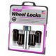 4-pack Tuner Style Cone Seat Wheel Locks <br> M14 x 1.5 Thread, 22mm Hex x 1.648in L