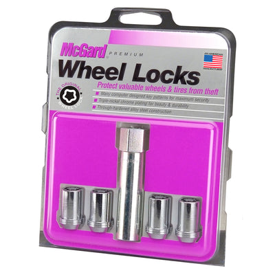 Tuner Style Cone Seat Wheel Locks <br> M12 x 1.25 Thread, 13/16in Hex x 1.24in L